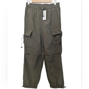 JMIERR Men's Cargo Pants Large Olive